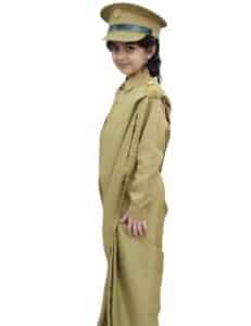 army khaki saree for girls